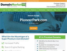 Tablet Screenshot of pioneerpark.com